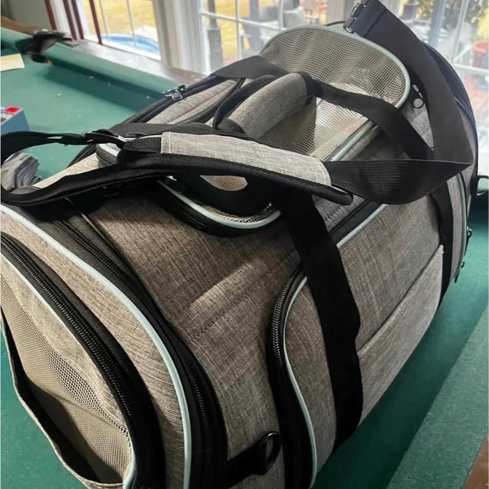 Expandable Gray Pet Carrier TSA Approved